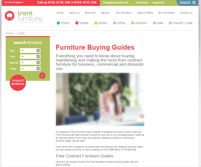 Trent Furniture Guides and FAQs Example