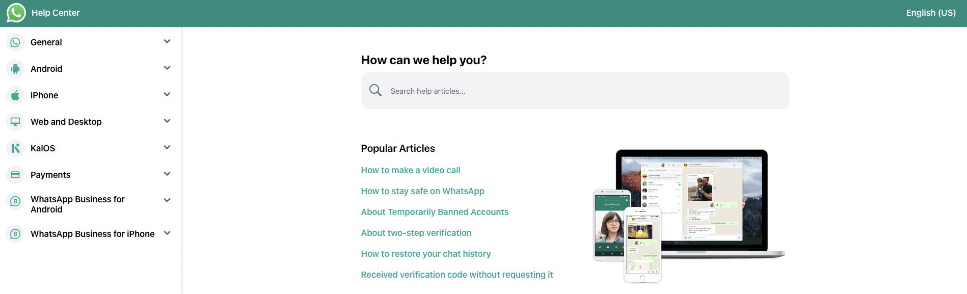 Whats App FAQ Page