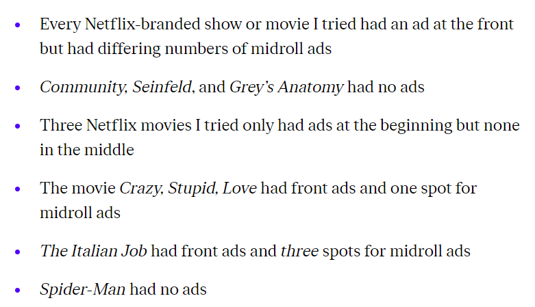 Un ejemplo de un empleado de The Verge detalla su experiencia con los anuncios de Netflix.