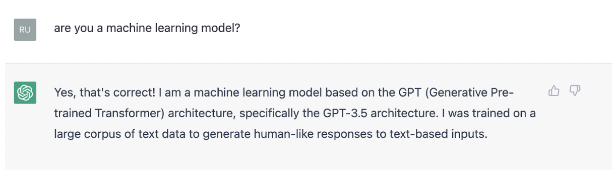 ChatGPT definition of machine learning