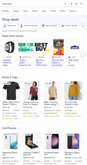 La nueva función de búsqueda de Google es un portal de compras